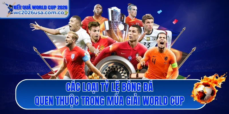 Các loại tỷ lệ bóng đá quen thuộc trong mùa giải World Cup